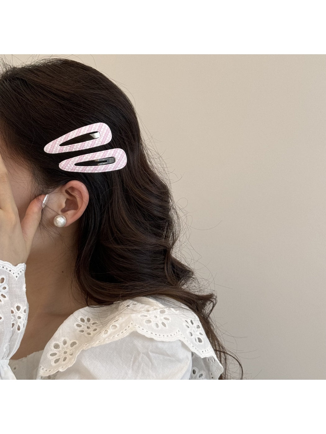 Beau - Openwork Geometric Side Styling Hair Clip