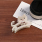 Beau - Openwork Cat Shaped Hair Claw Clip