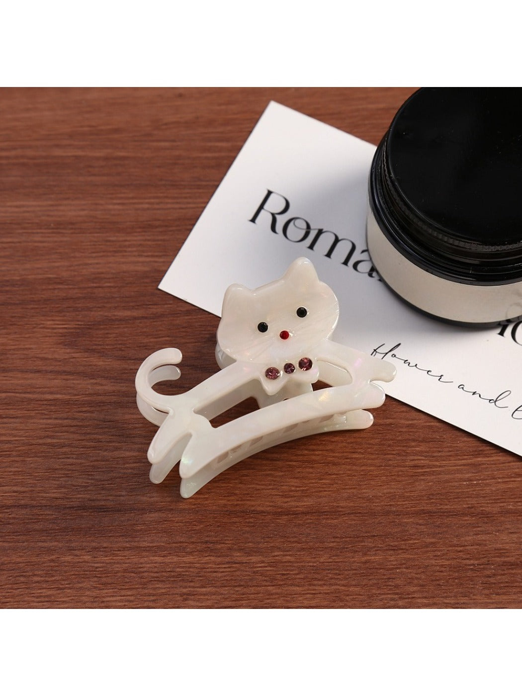 Beau - Openwork Cat Shaped Hair Claw Clip