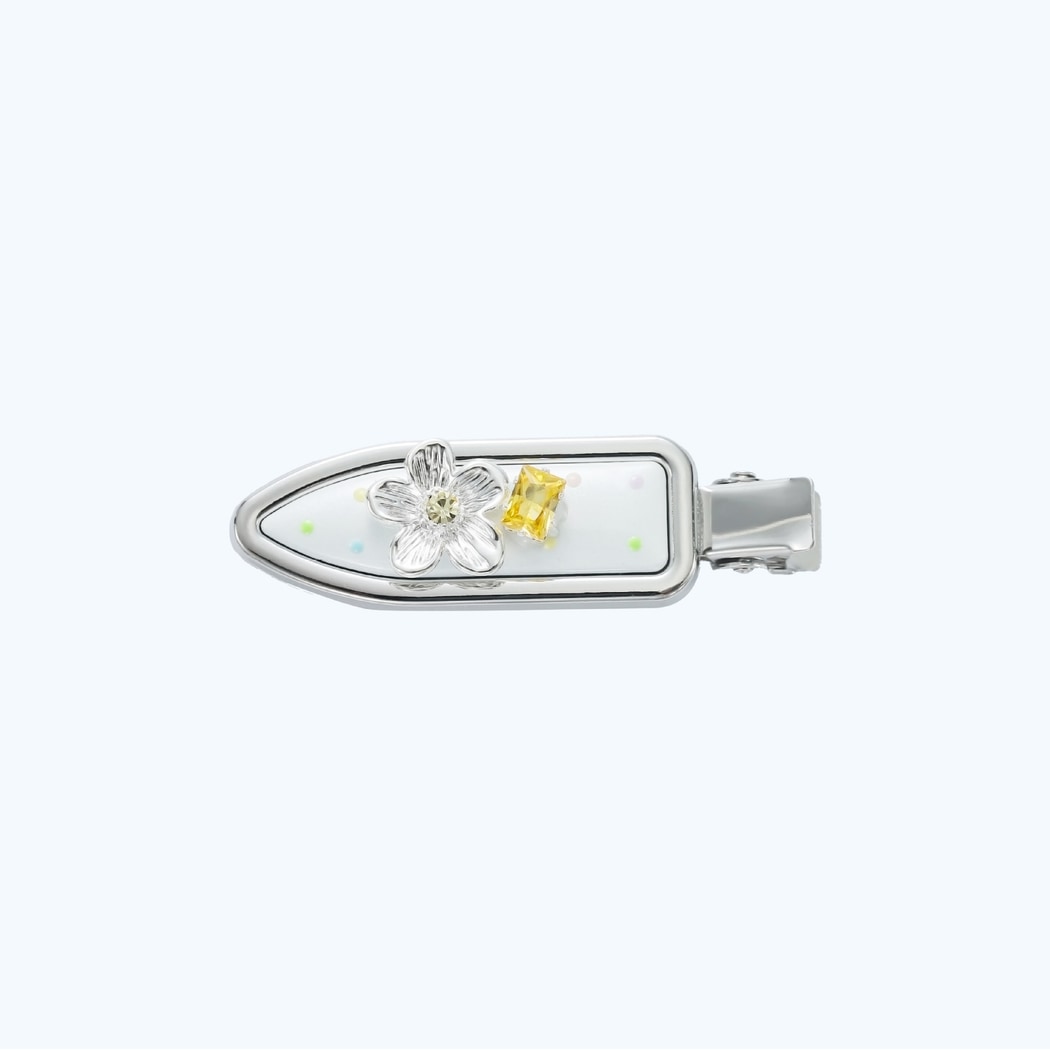 Beau - Glossy Modern Petal Accented Hair Clip