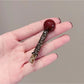 Beau - Red Round-Shaped Hair Clip