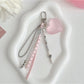 Keypus - Decorative Heart Pendant Chain Keychain