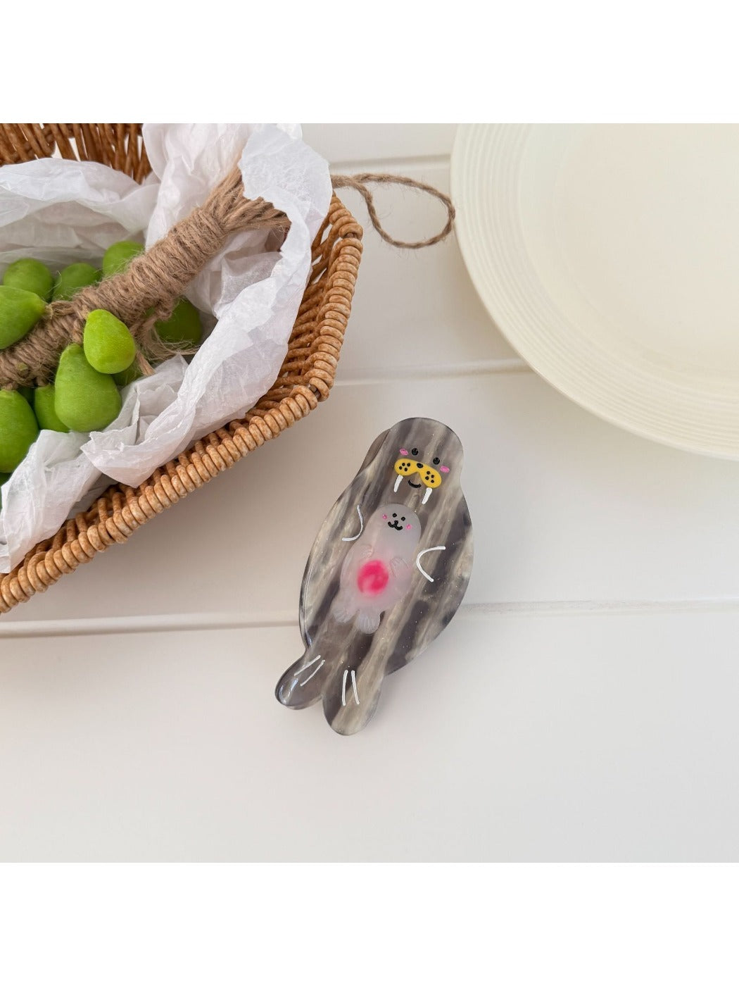 Beau - Cartoon Seal Acetate Fiber Claw Clip