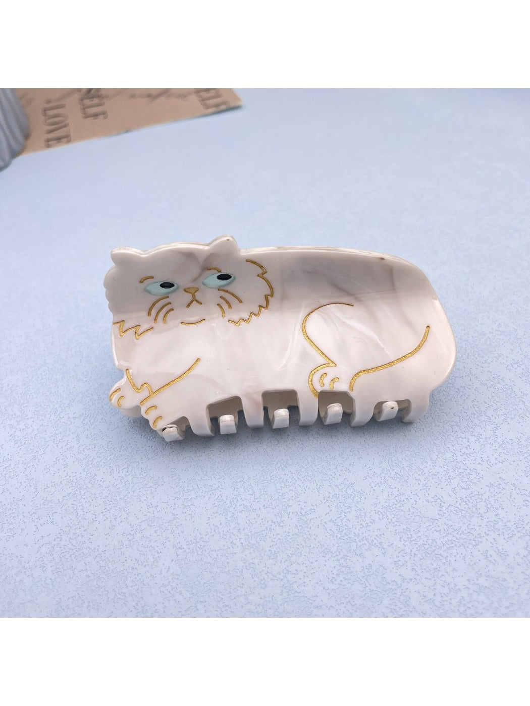 Beau - Cat Acetate Claw Clip