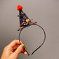 Gifty - Halloween Pumpkin Bow Hat Shaped Headband