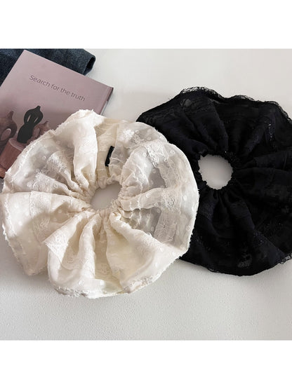 Gifty - Elegant Chiffon Lace Hair Scrunchie