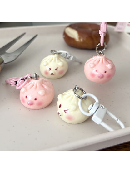 Keypus - Playful Animal Bun Bag Charm Keychain