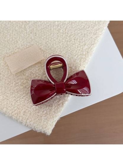 Beau - Red Irregular-Shaped Hair Clip