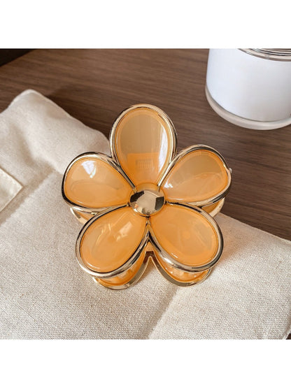 Beau - Five Petal Flower Hair Claw Clip