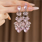 Earedge - Vintage Style Teardrop Rhinestone Earrings