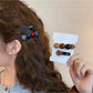 Beau - Color-Blocked Floral Hair Clip Set