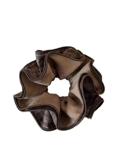 Gifty - Vintage Four Layer Plaid Scrunchie