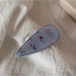 Beau - Printed Teardrop Duckbill Acrylic Hair Clip