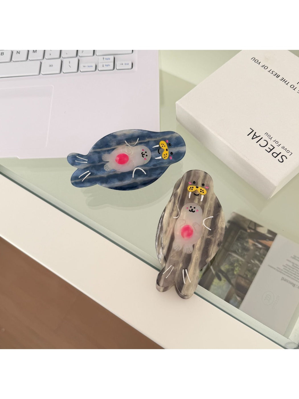 Beau - Cartoon Seal Acetate Fiber Claw Clip