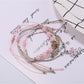 Lovra small bead bracelet shown in natural light emphasizing bead texture