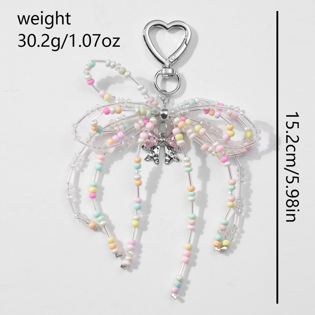 Keypus - Sweet Style Beaded Bow Keychain