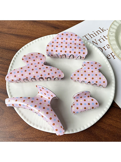 Beau - Modern Minimalist Polka Dot Hair Claw Clip