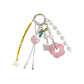 Keypus - Lily of the Valley Beaded Floral Bag Charm Keychain