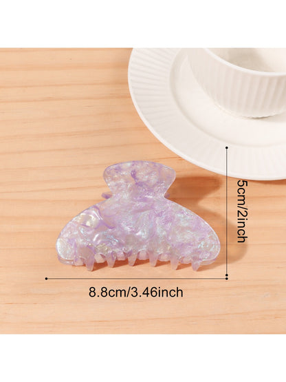 Beau - Iridescent Half Round Hair Claw Clip