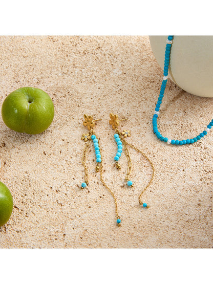 Earedge - Vintage Floral Chain Earrings