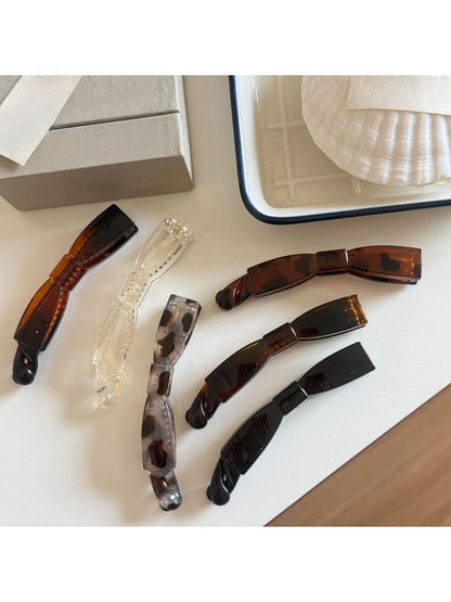 Beau - Elegant Bow Bar-Shaped Hair Clip