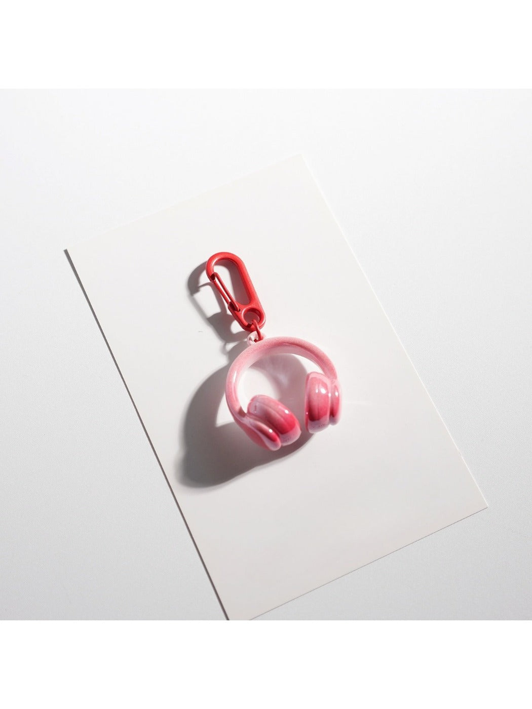 Keypus - Solid Color Headphone Shaped Keychain