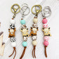 Keypus - Cartoon Yak-shaped Beads Keychain