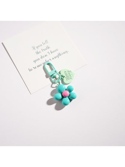Keypus - Cartoon Flower Keychain Pendant