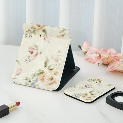 Mirroray - Floral Print Desktop Vanity Folding Makeup Mirror