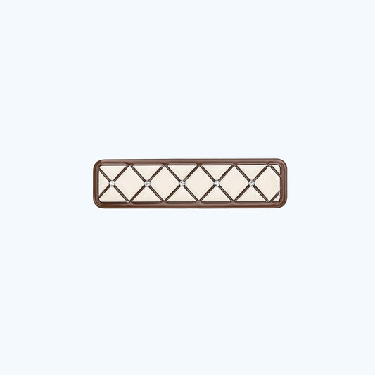 Beau - Minimal Retro Diamond Lattice Hair Clip Set