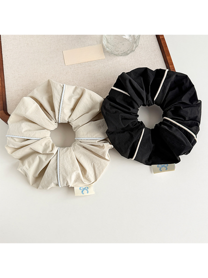 Gifty - Polyester Minimal Trim Detail Hair Scrunchie