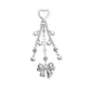 Keypus - Y2K Alloy Bow and Star Dangle Keychain