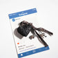 Keypus - Retro Leopard Print Heart Keychain