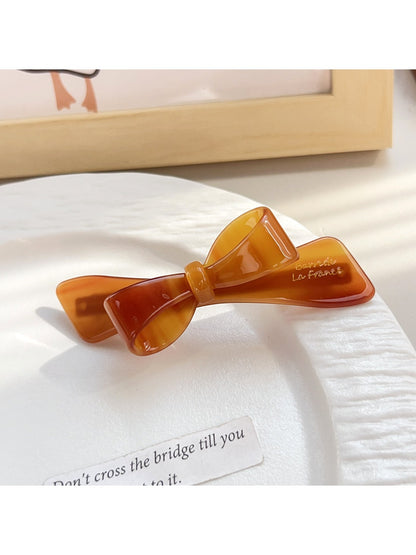 Beau - Adorable Asymmetrical Bow Hair Clips