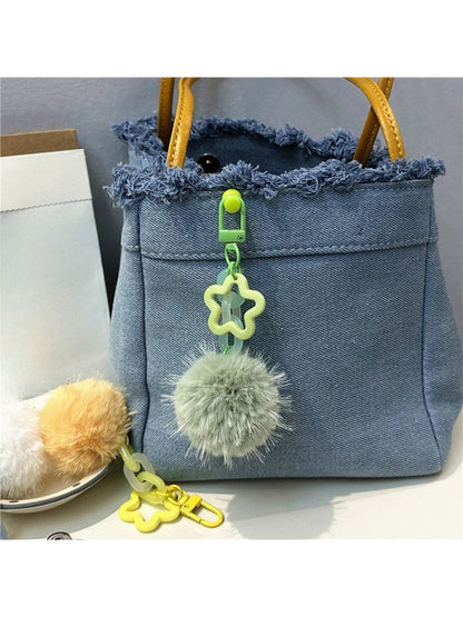 Keypus - Single Pompom Bag Charm Keychain