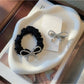 Gifty - Polyester Alloy Rhinestone Bow Hair Tie