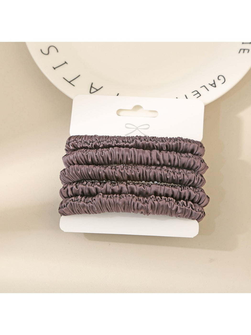 Gifty - Solid Color Crinkle Hair Tie Set