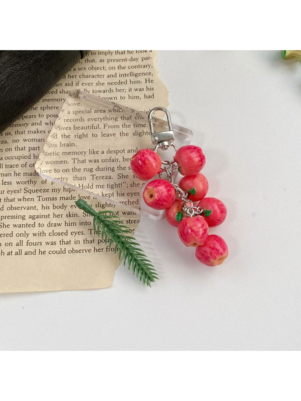 Keypus - Cute Fruit Apple Keychain Bag Charm