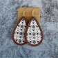 Earedge - Wooden Teardrop Vintage Earrings