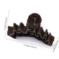 Beau - Pleated Heart Detail Claw Hair Clip
