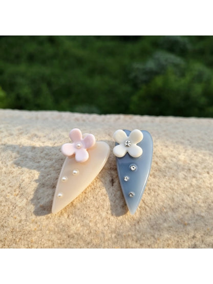 Beau - Sweet Flower Duckbill Acetate Hair Clip