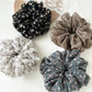 Gifty - High Elastic Floral Gathered Hair Scrunchie