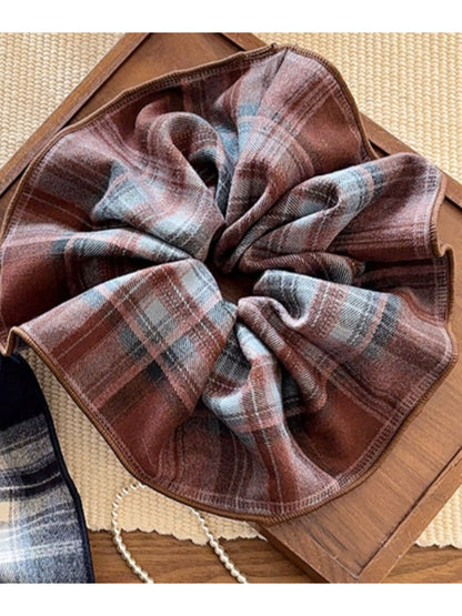 Gifty - Simple and Cute Plaid Hair Tie
