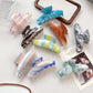 Beau - Vintage Marble Pattern Acrylic Claw Clip