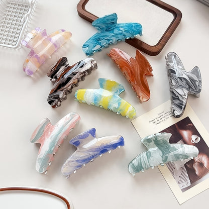 Beau - Vintage Marble Pattern Acrylic Claw Clip