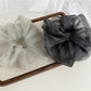 Gifty - Polka Dot Mesh Polyester Fabric Scrunchie