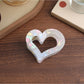 Beau - Iridescent Heart Shaped Claw Clip