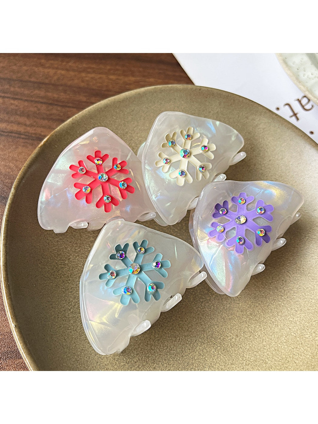 Beau - Modern Simple Flower Accent Claw Clip