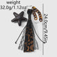 Keypus - Leopard Print Lace Star Pouch Keychain
