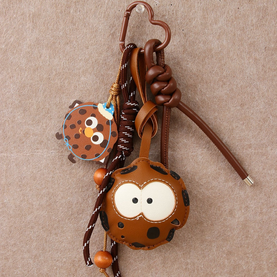 Keypus - Cookie Design PU Alloy Bag Charm Keychain